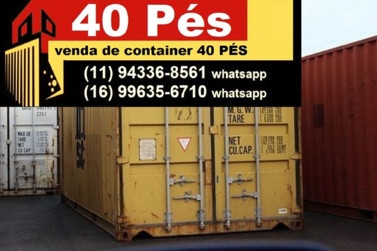 Venda de Container 20 Pés